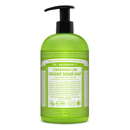 Flüssigseife mit Zitronengras und Limette Shikakai, 710 ml, Dr. Bronner's