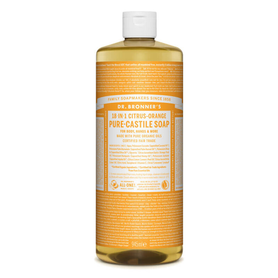 Sapun magic lichid 18in1 cu citrice, 945 ml, Dr. Bronner's