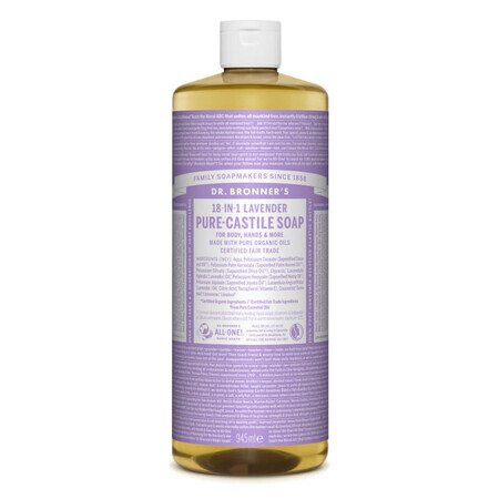 Sapun magic lichid 18in1 cu lavanda, 945 ml, Dr. Bronner's