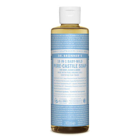 Dr. Bronner's 18in1 Fragrance Free Liquid Magic Soap für Kinder, 240 ml