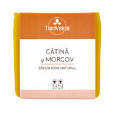 Sapun natural cu catina si morcov, 110 g, Trio Verde