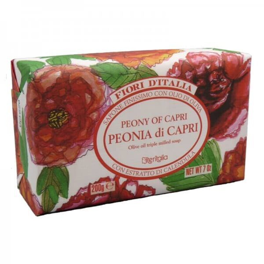 Săpun vegetal cu Bujor de Capri, 200 g, Iteritalia