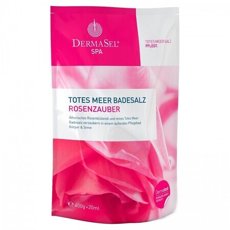 Sare de baie de la Marea Moarta trandafiri SPA, 400 g, DermaSel