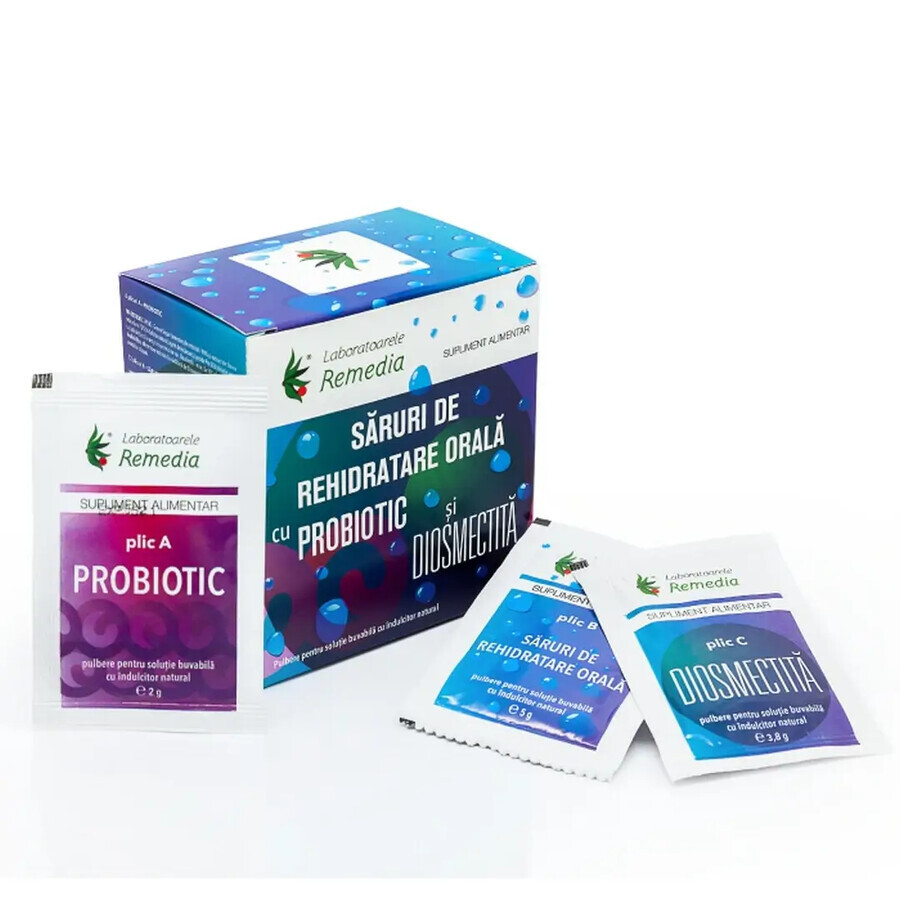 Rehydrationssalze mit Probiotikum, 20 Beutel, Remedia