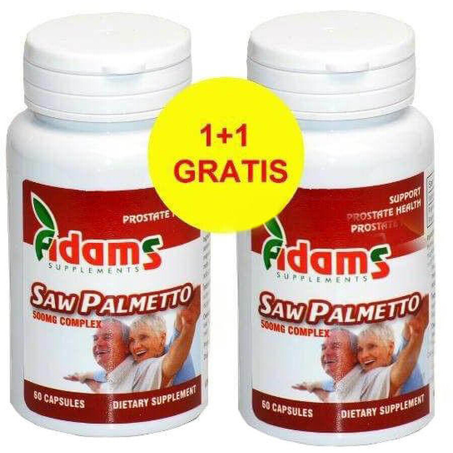 Saw Palmetto 500mg, 60 capsule, Adams Vision (1+1)