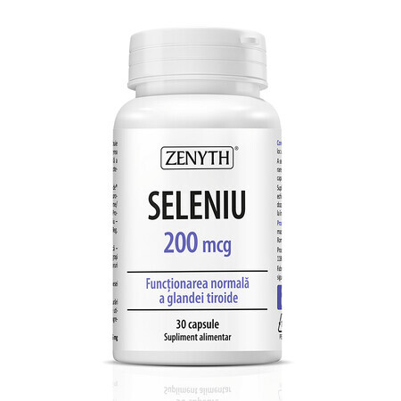 Seleniu 200 mcg, 30 capsule, Zenyth