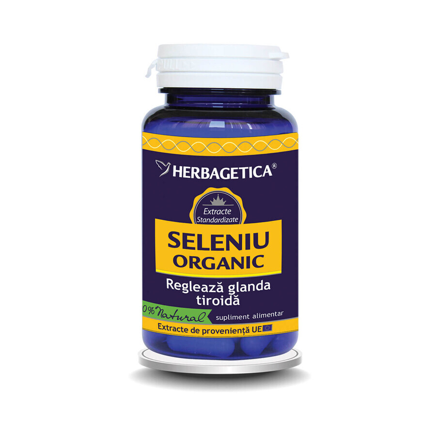 Seleniu Organic, 60 capsule, Herbagetica