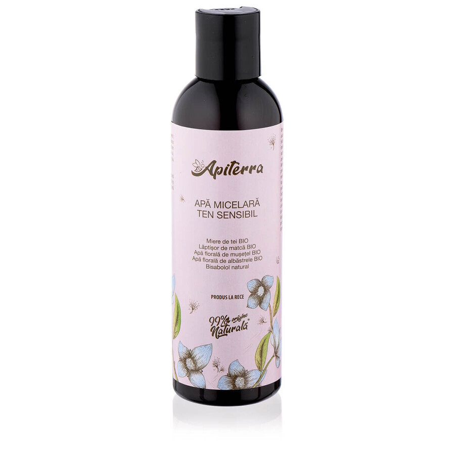 Apa micelară ten sensibil Apiterra, 200 ml, Apicola Pastoral Georgescu