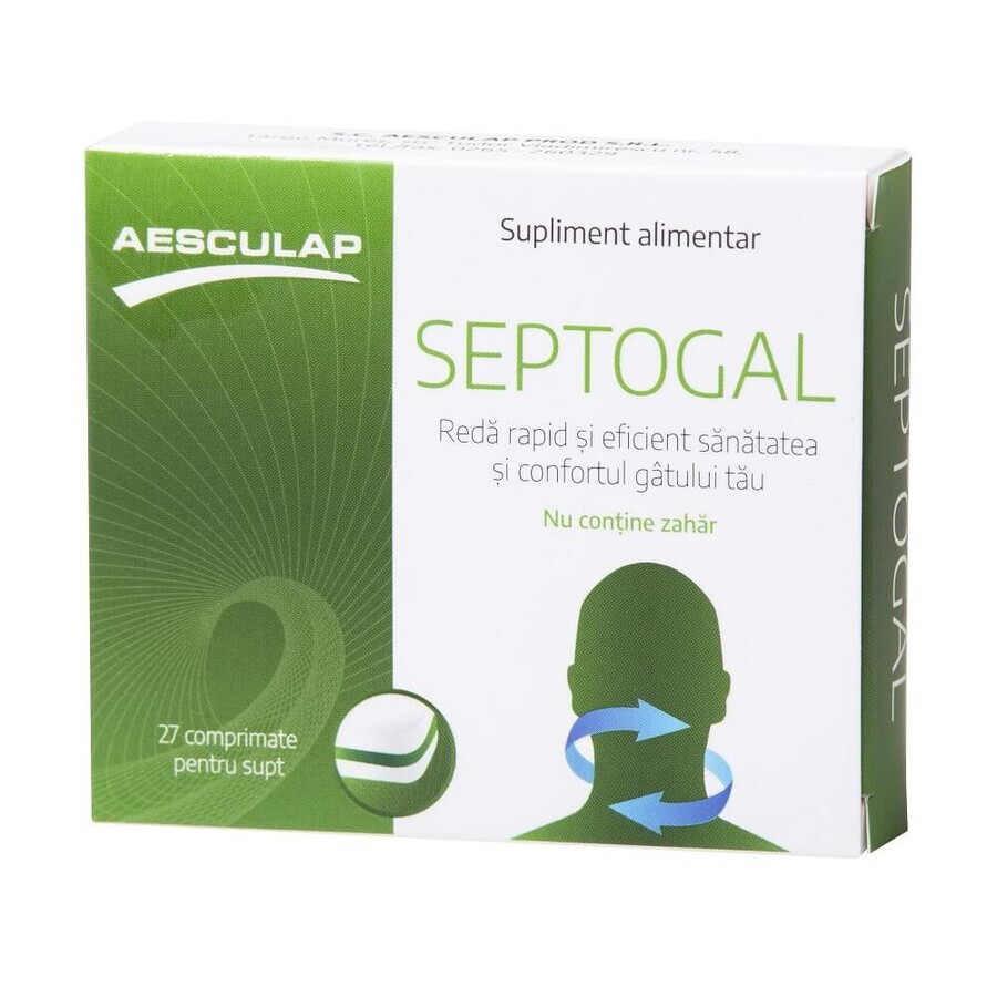 Septogal zuckerfrei, 27 Tabletten, Aesculap