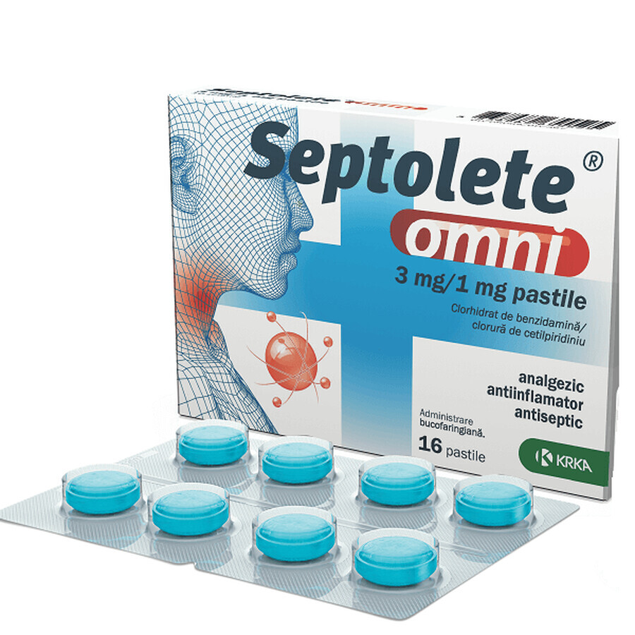 Septolete omni, 16 Tabletten, Krka