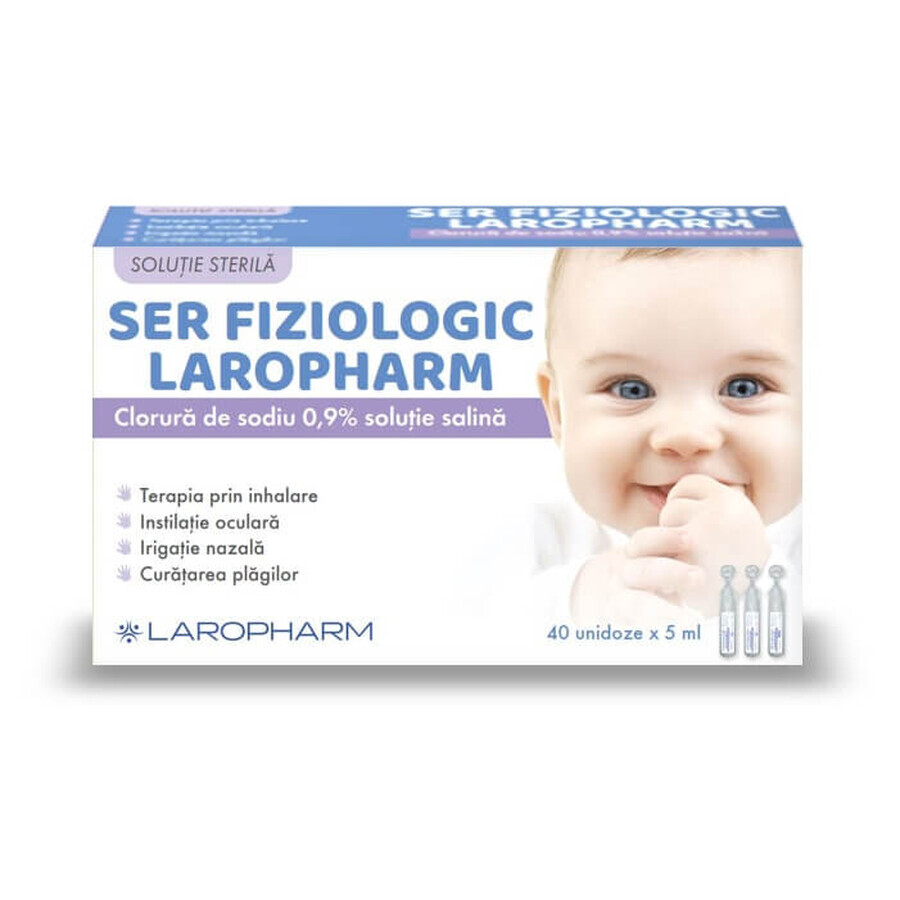 Ser Fiziologic, 40 unidoze x 5ml, Laropharm