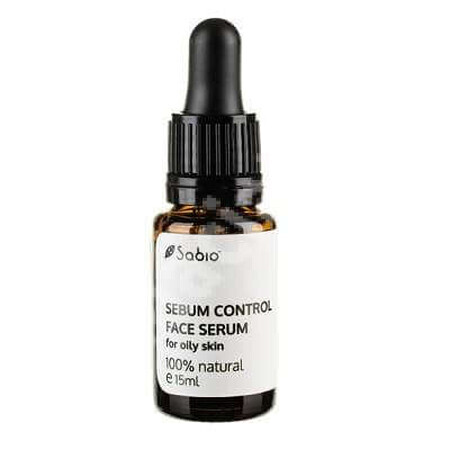 Siero per pelli grasse Sebum Control Face Serum, 15 ml, Sabio