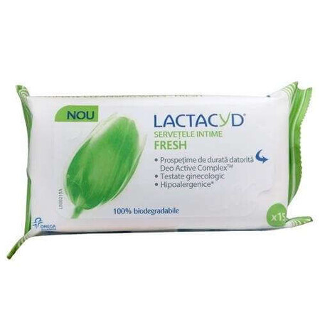 Frische Lactacyd Intimtücher, 15 Stück, Perrigo