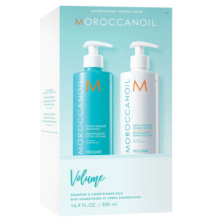 Set Sampon pentru volum, 500 ml + Balsam pentru volum, 500 ml, Moroccanoil