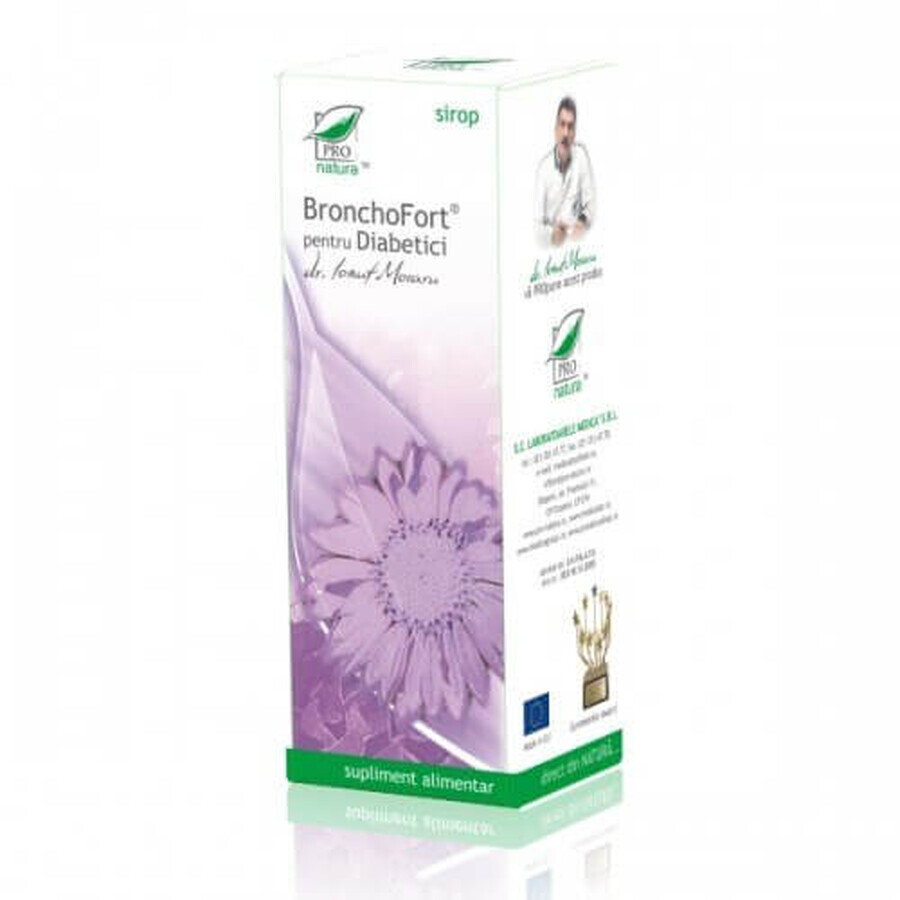 Bronchofort Syrup for diabetics, 100 ml, Pro Natura