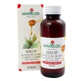 Sirop de muguri de pin cu miere de albine, 200 ml, Manicos