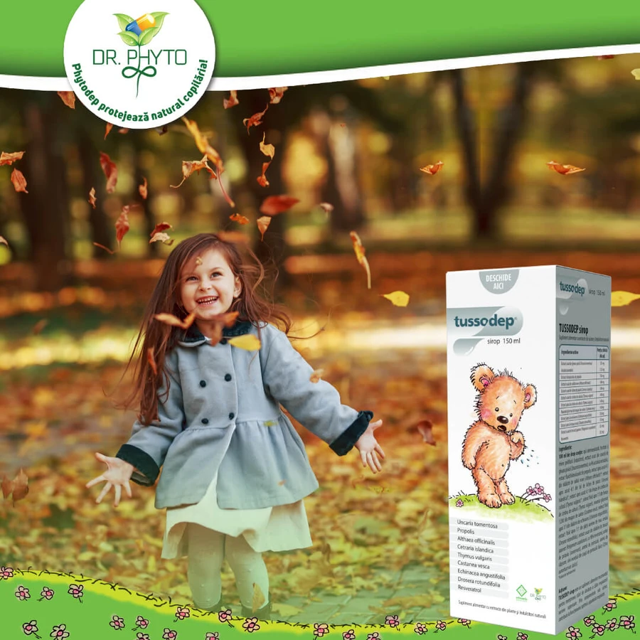 Tussodep cough syrup for children, 150 ml, Dr. Phyto