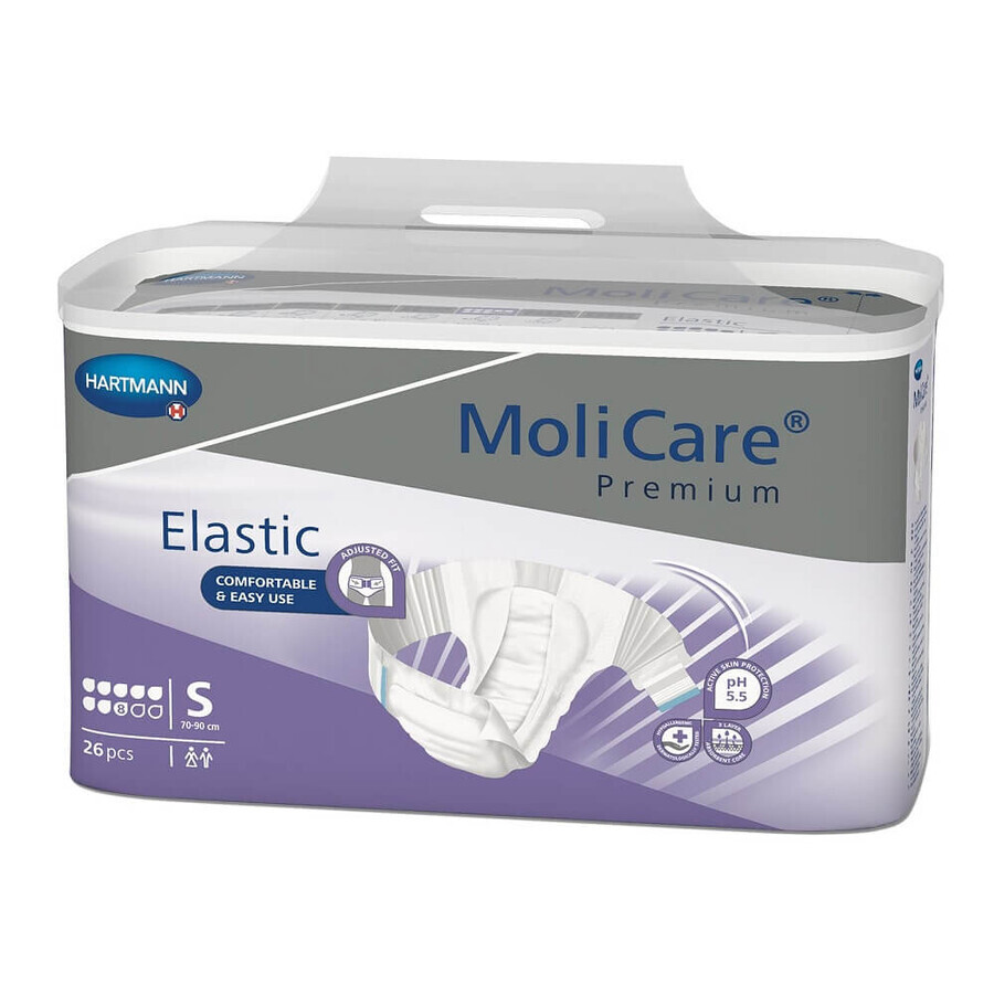 MoliCare Premium Elastic Inkontinenzslips 8 PIC Größe S (165471), 26 Stück, Hartmann