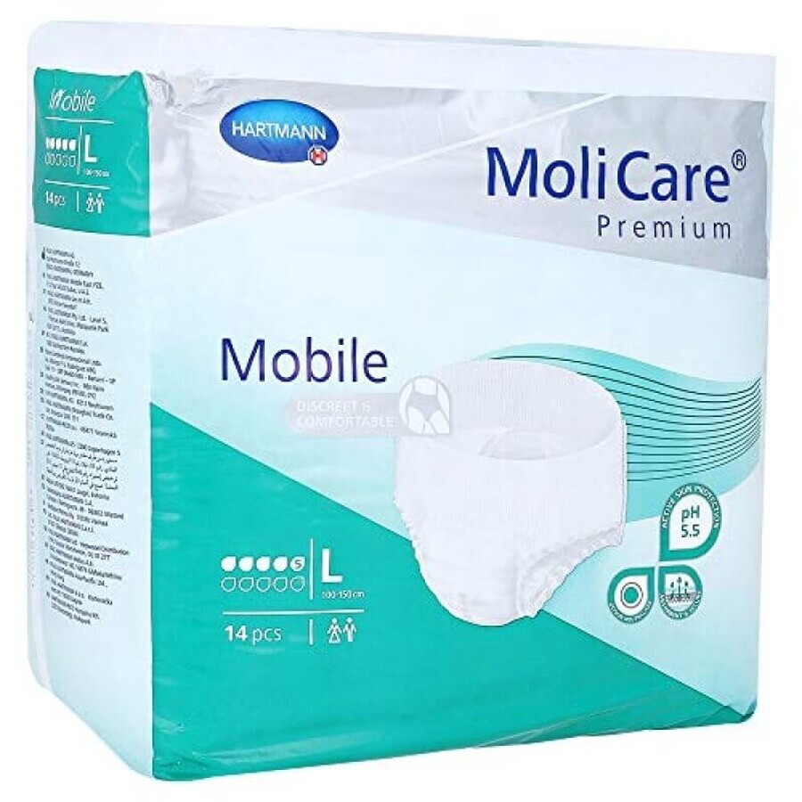 Mobile XL MoliCare Inkontinenzslips (915834), 14 Stück, Hartmann