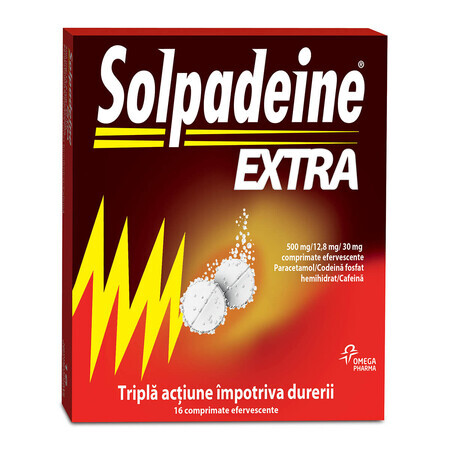 Solpadeine Extra, 16 Brausetabletten, Omega Pharma