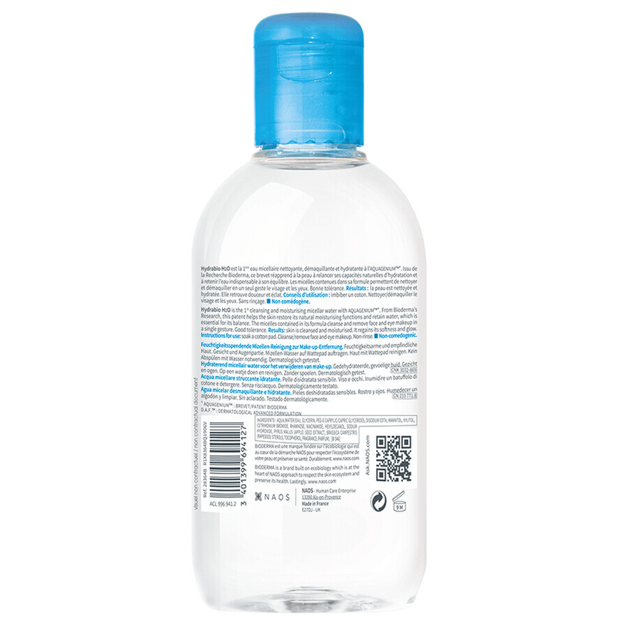 Bioderma Hydrabio H2O Solución Micelar Hidratante 250 ml