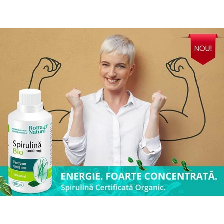 Spirulina Bio 1000 mg, 30 tablets, Rotta Natura