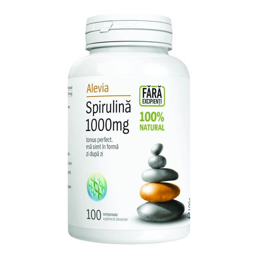 Spirulină 1000mg, 100 comprimate, Alevia