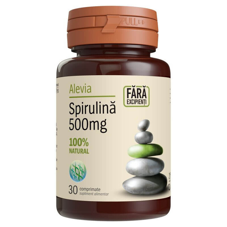 Spirulina 500mg, 30 tablets, Alevia