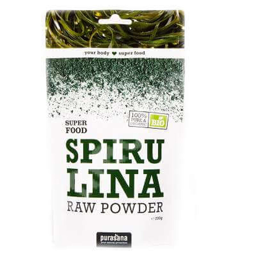 Spirulina-Pulver, 200 g, Purasana