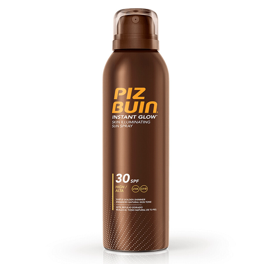 Spray cu efect de iluminare SPF 30 Instant Glow, 150 ml, Piz Buin