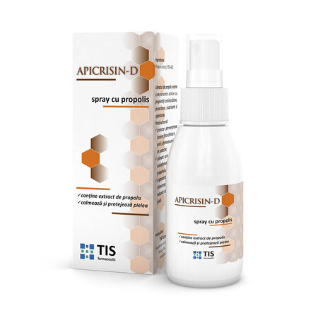 Spray cu propolis Apicrisin-D, 50 ml, Tis Farmaceutic