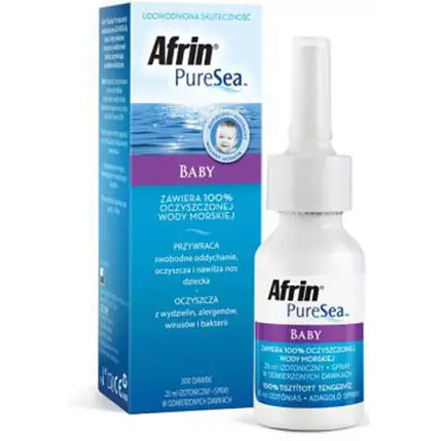 Spray nazal cu apa de mare PureSea Baby, 20 ml, Afrin