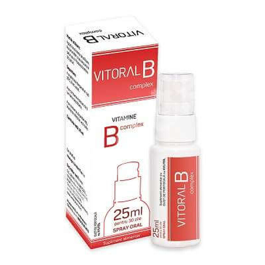 Spray Oral pentru adulti Vitoral B Complex, 25 ml, Vitalogic