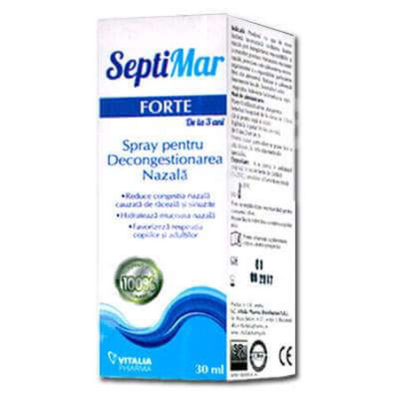 Nasenspray zur Abschwellung, SeptiMar Forte, 30 ml, Vitalia