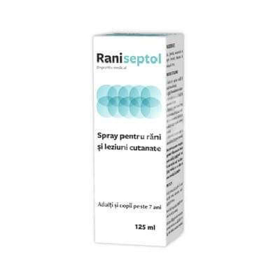 Spray for wounds and skin lesions, Raniseptol, 125 ml, Zdrovit