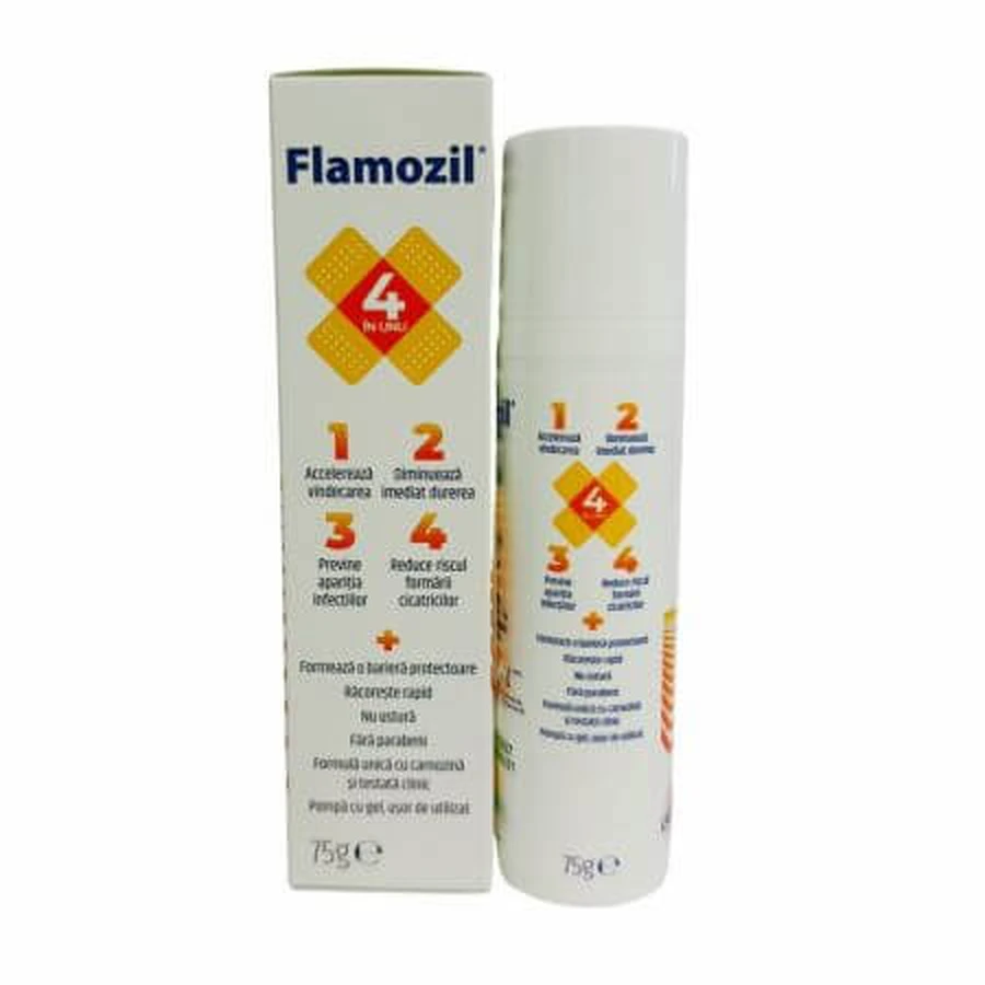 Flamozil Wound Treatment Spray, 75 g, Lab Oystershell