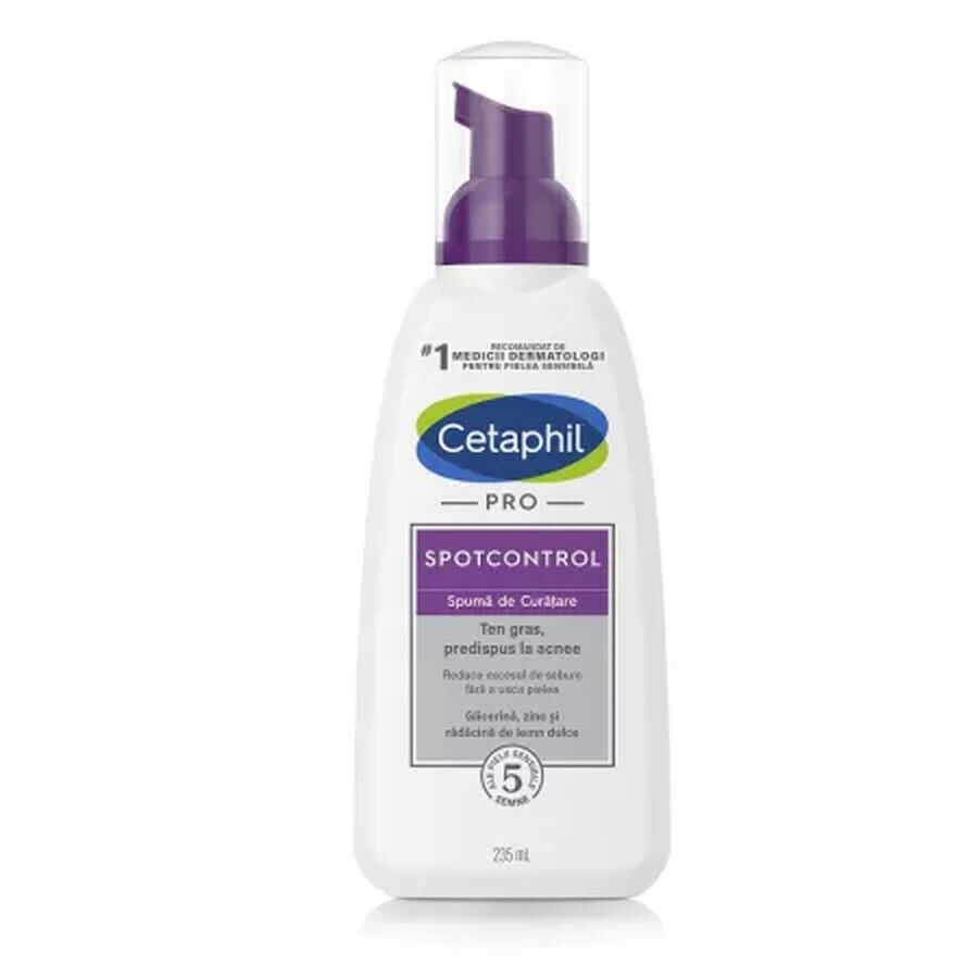 Spuma de curatare Cetaphil PRO SpotControl, 235 ml, Galderma