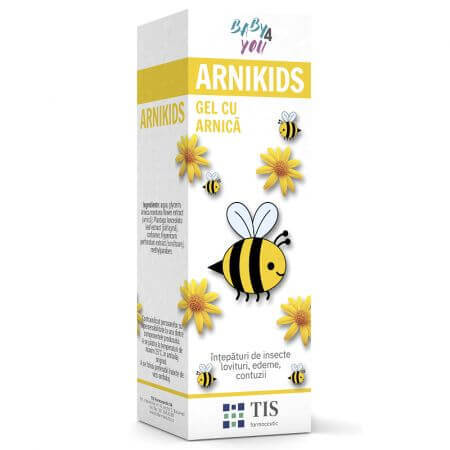 Arnikids Baby 4 You gel cu arnica pentru copii, 20 ml, Tis Farmaceutic