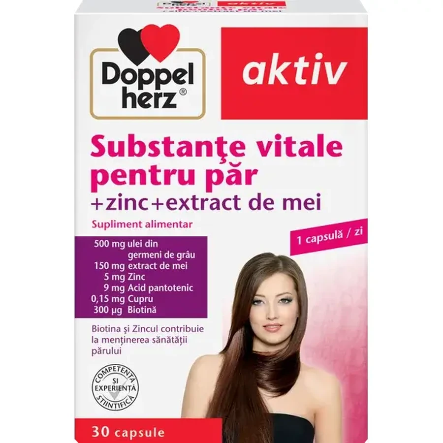 Substanțe vitale pentru păr, 30 capsule, Doppelherz
