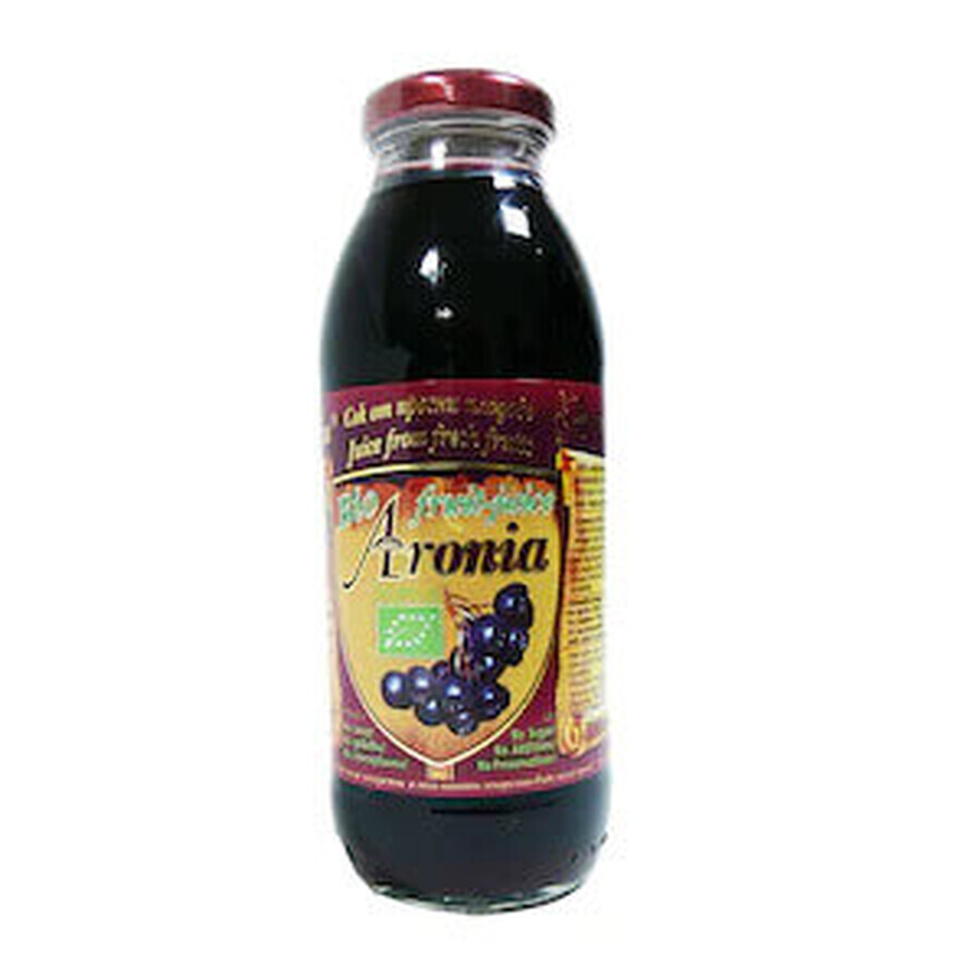 Organic juice from fresh aronia fruits, 750 ml, Miriam