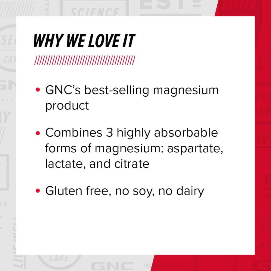 Super Magnesium 400 mg (136912), 90 Tabletten, GNC