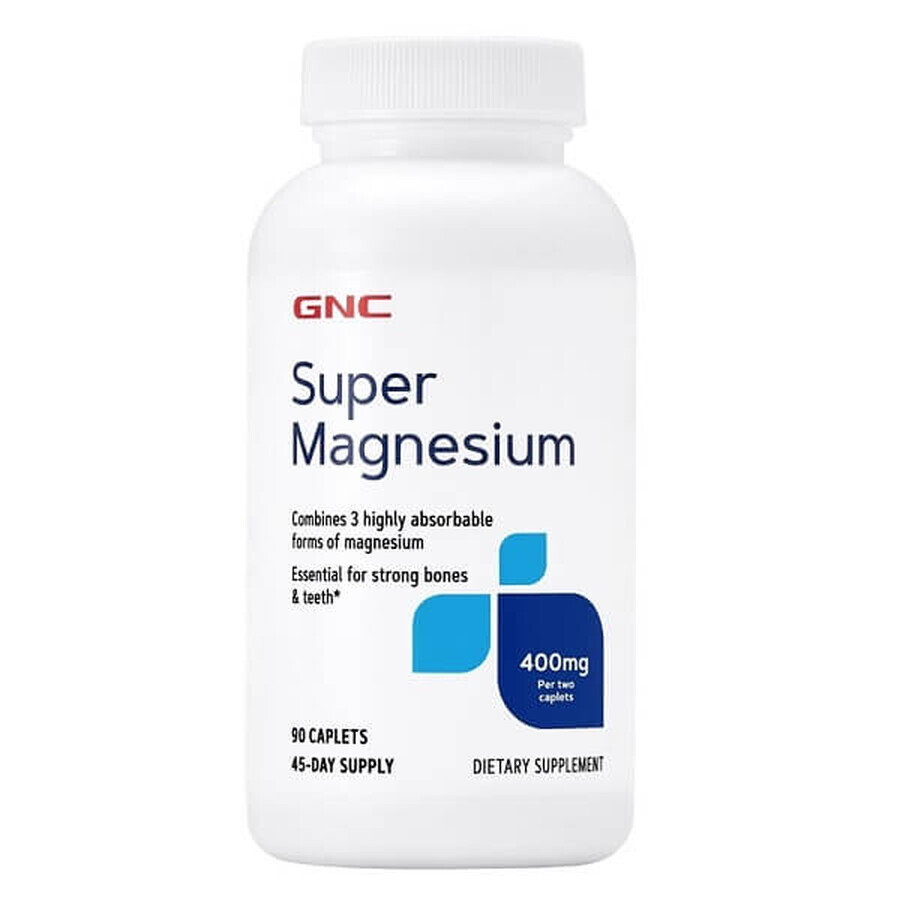 Super Magnesium 400 mg (136912), 90 Tabletten, GNC