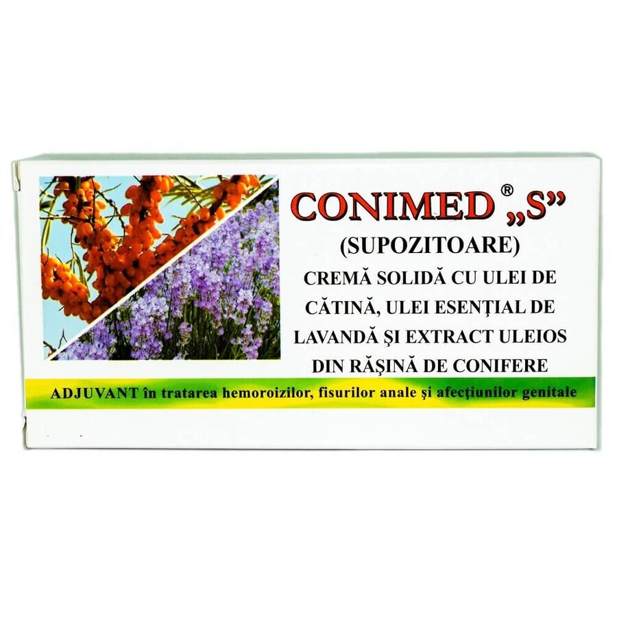 Conimed S suppositoires, 10 suppositoires, Elzin Plant