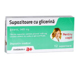 Glyzerin-Zäpfchen Kinder, 12 Zäpfchen 1405 mg, Antibiotice SA