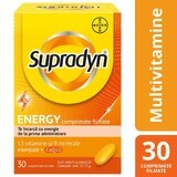 Supradyn Energy, Multivitamins and Coenzyme Q10, 30 film-coated tablets, Bayer