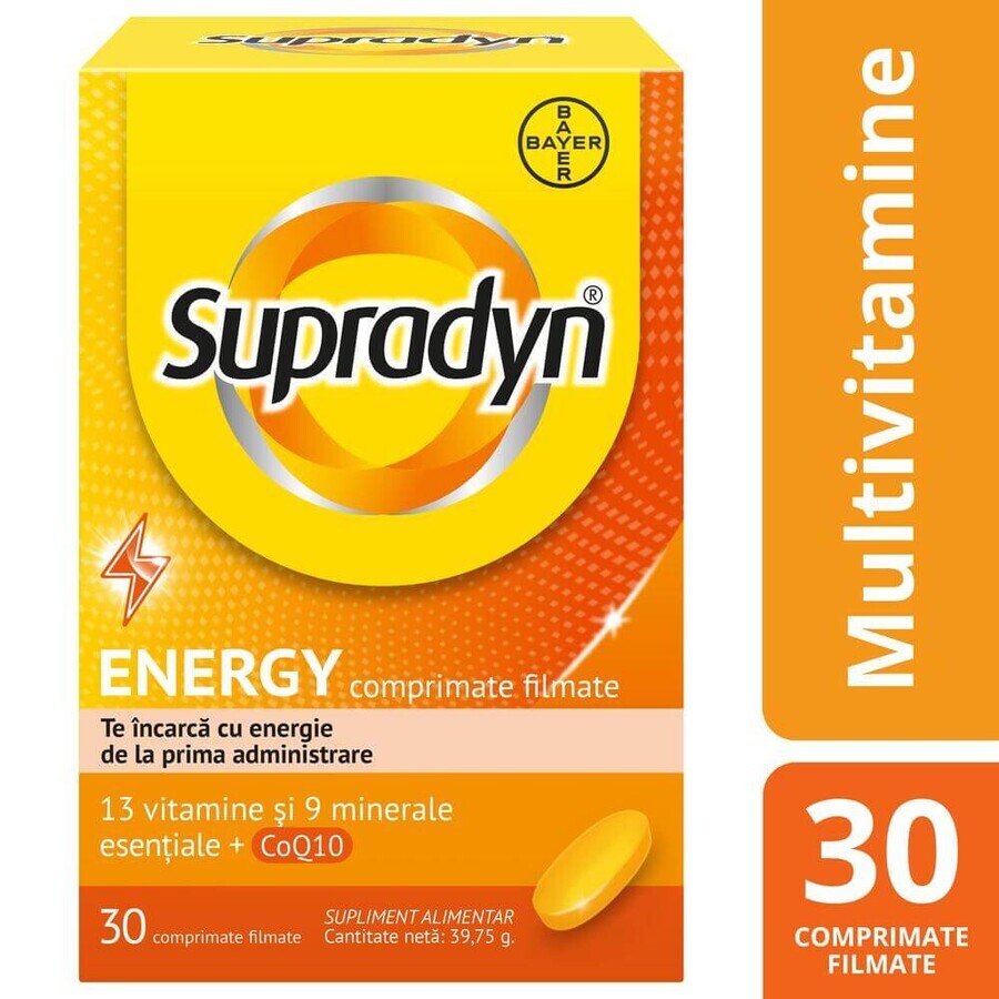 Supradyn Energy, Multivitamine und Coenzym Q10, 30 Filmtabletten, Bayer Bewertungen