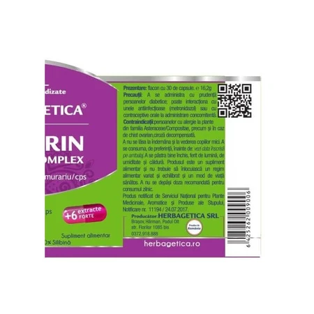 Sylimarin Complex, 120 capsules, Herbagetica