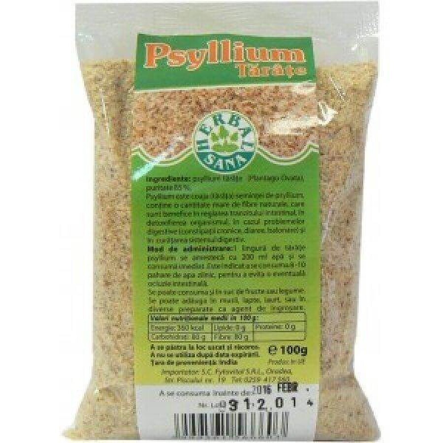 Tarate de psyllium, 100 g, Herbavit