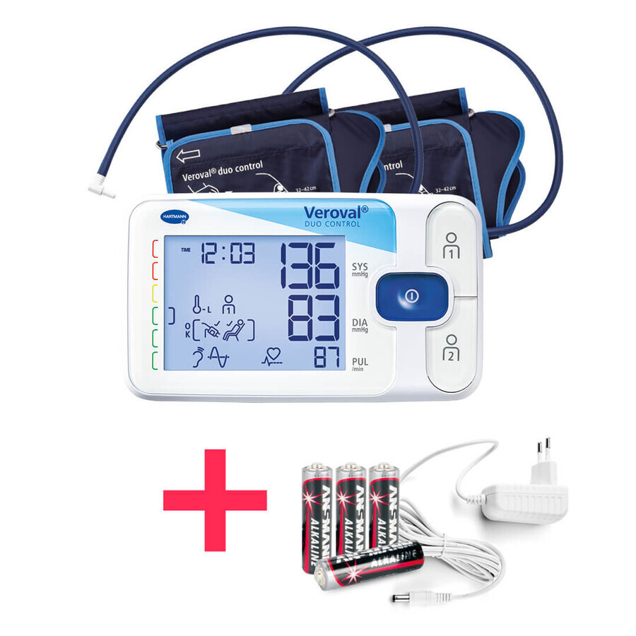 Tensiometru marimea L Veroval Duo Control (925525), circumferinta 32-42 cm, Hartmann