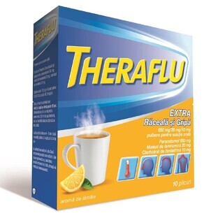 Theraflu Extra Cold and Flu, 10 sachets, Gsk